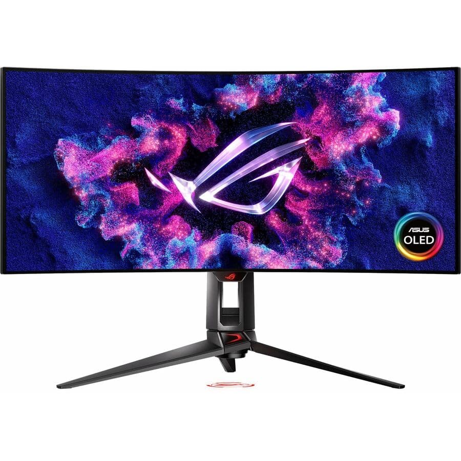 ASUS ROG Swift PG34WCDM 34-inch curved OLED ultrawide monitor with 240 Hz refresh rate
