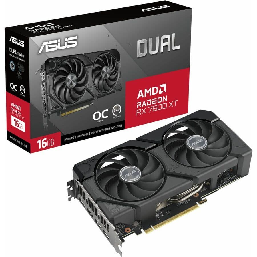 ASUS - AMD ASUS DUAL RADEON RX 7600 XT OC ASUS DUAL RADEON RX 7600 XT OC view 6