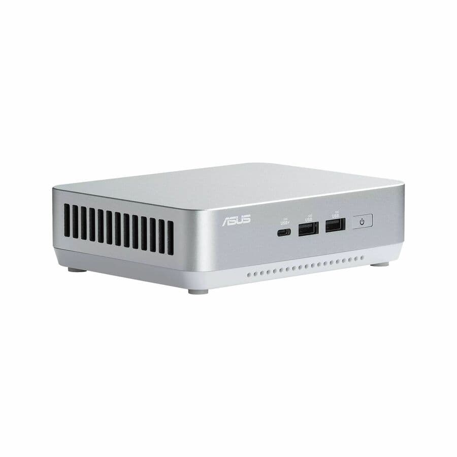ASUS RNUC14RVSU700001I white Mini PC with Intel Arc Graphics and rear HDMI port