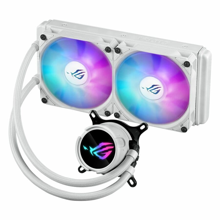 ASUS ROG STRIX LC III 240 ARGB WHT white 240 mm liquid CPU cooler with ARGB lighting