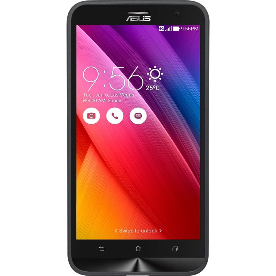 ASUS ZenFone 2 black bumper case with slim TPU construction