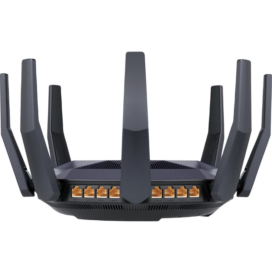 ASUS RT-AX89X AX6000 dual band WiFi 6 router with dual 10G ports and 8 LAN ports