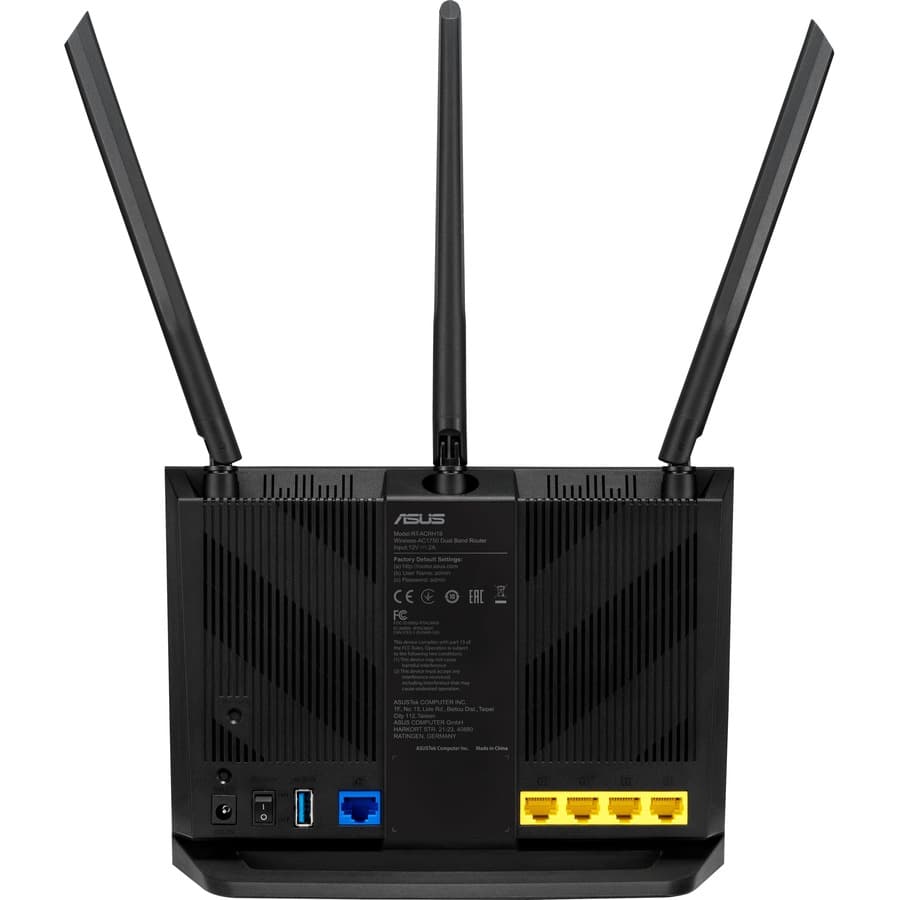 ASUS RT-ACRH18 AC1750 dual-band Wi-Fi router with USB 3.0 and beamforming