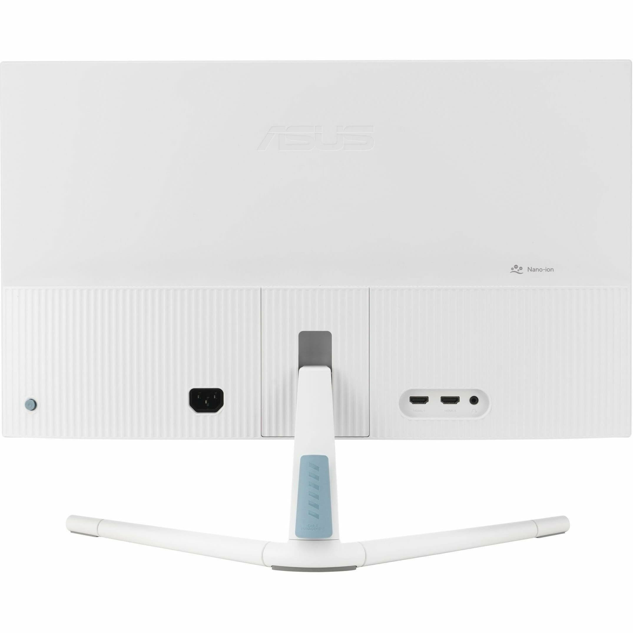 ASUS VU249HFI-W 24-inch Full HD IPS monitor in white with VESA mount support