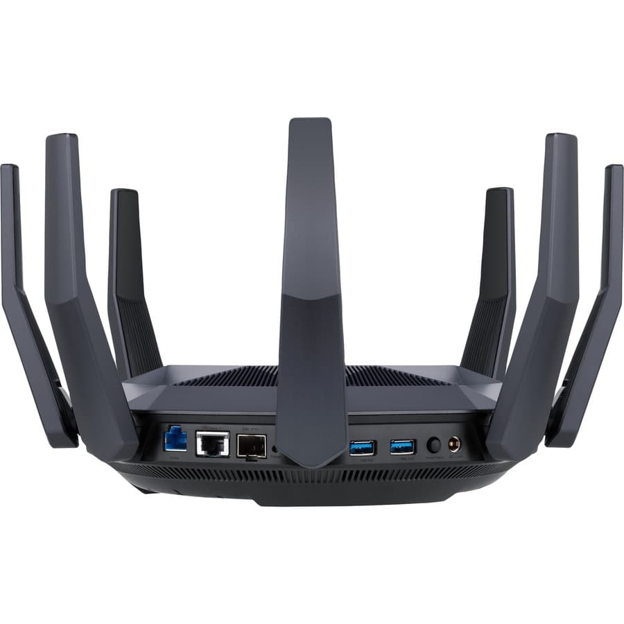 ASUS RT-AX89X AX6000 dual band WiFi 6 router with dual 10G ports and 8 LAN ports