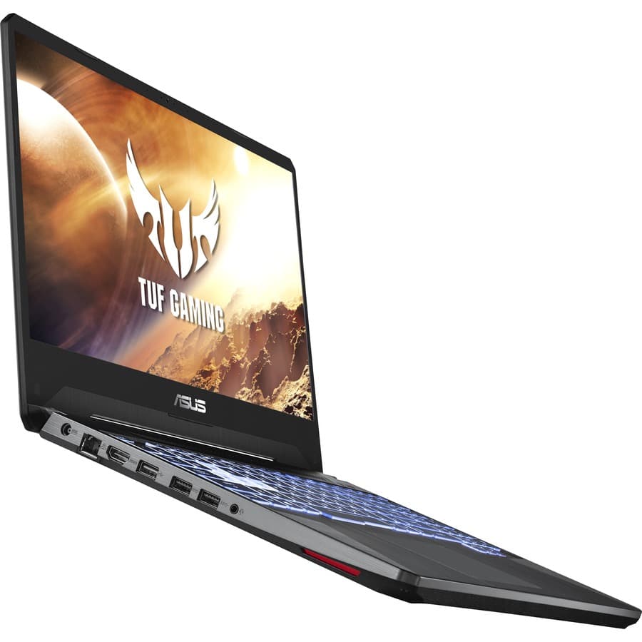 ASUS TUF Gaming FX505DT-UB52 laptop with Ryzen 5, GTX 1650, and TUF gaming design