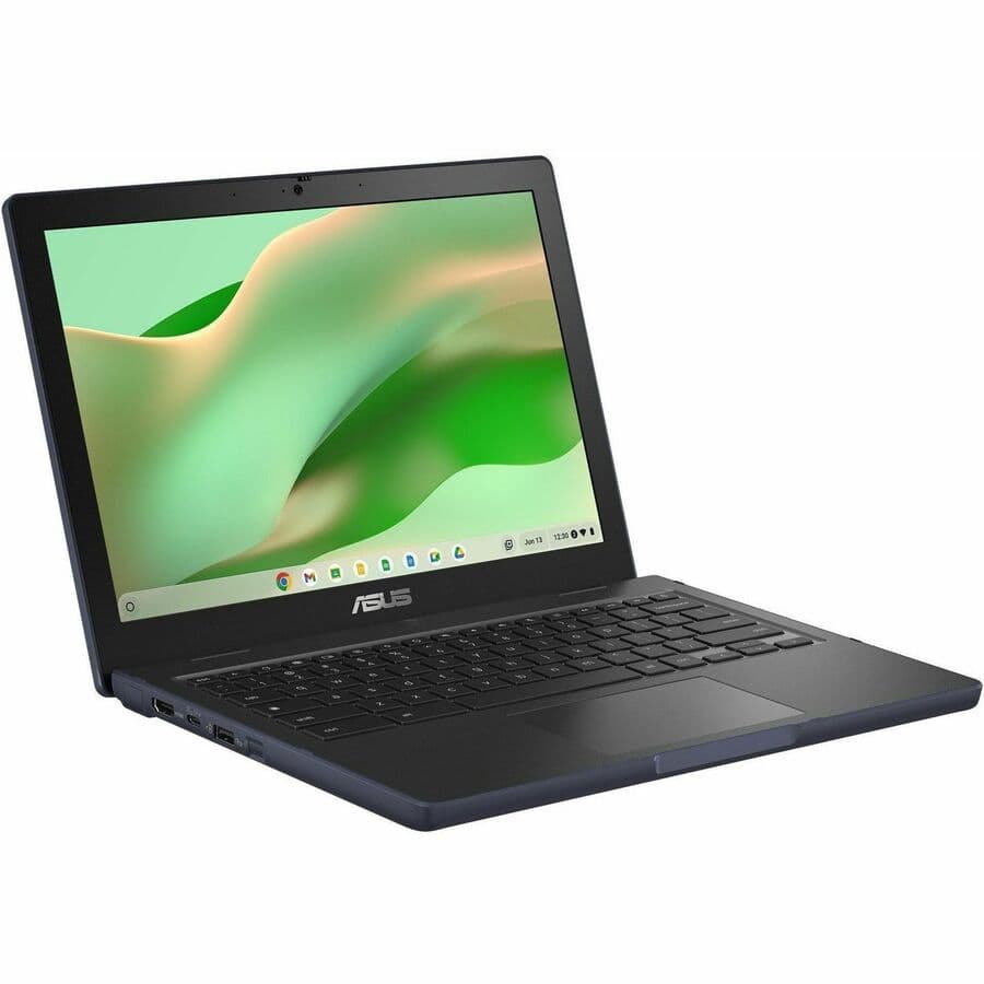 ASUS Chromebook with 12.2-inch WUXGA touchscreen, MediaTek MT8186G, 4 GB RAM, and 32 GB storage