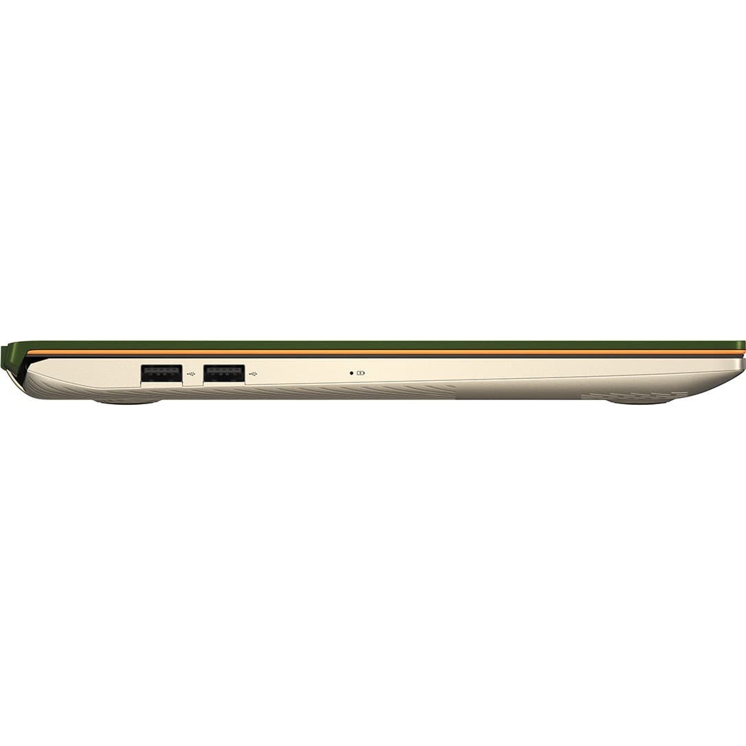 ASUS S532FA-DH55-GN laptop in green with 15.6-inch Full HD anti-glare display and narrow border