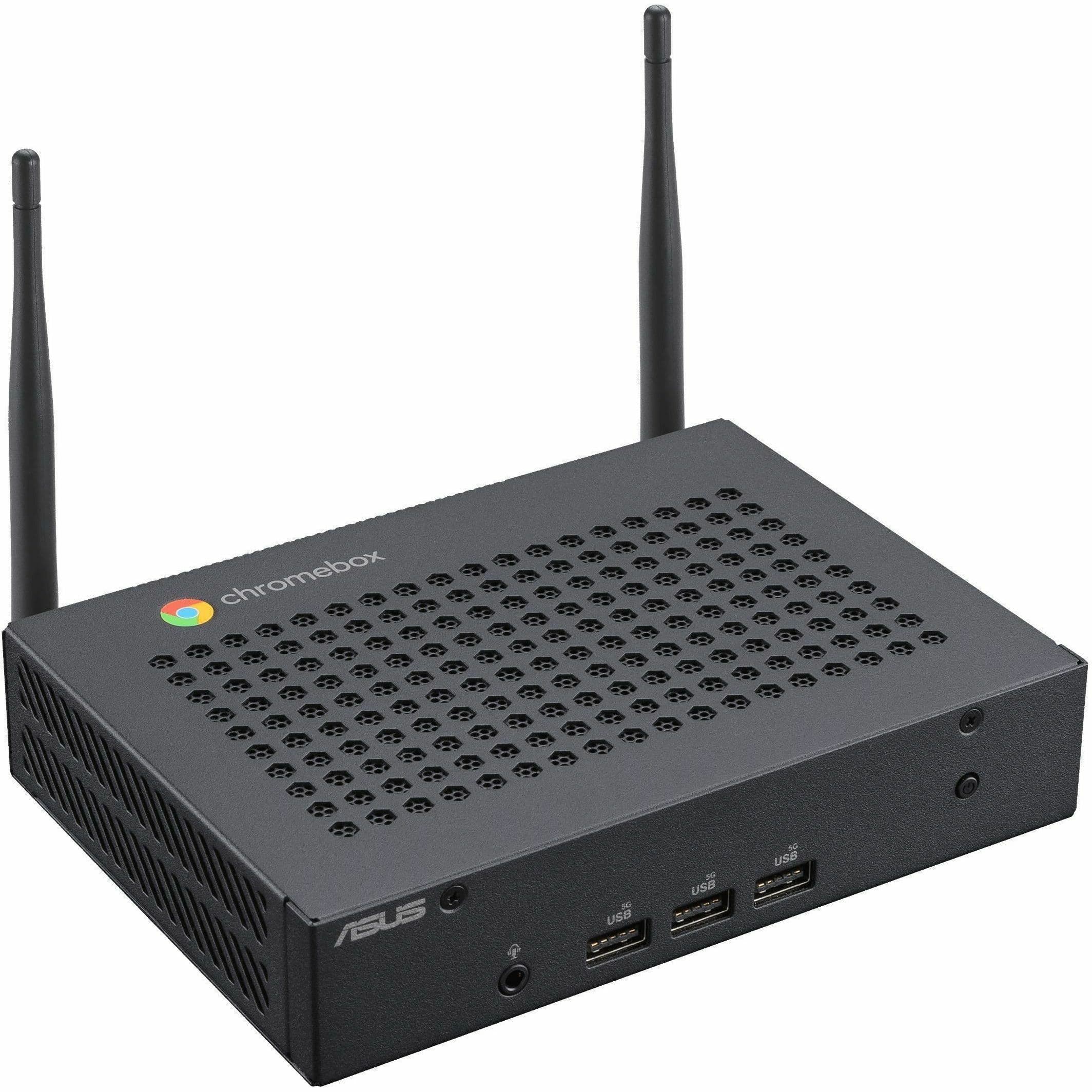 ASUS Fanless Chromebox CF40 mini PC with Intel Celeron N4500, 8 GB memory, and 64 GB SSD