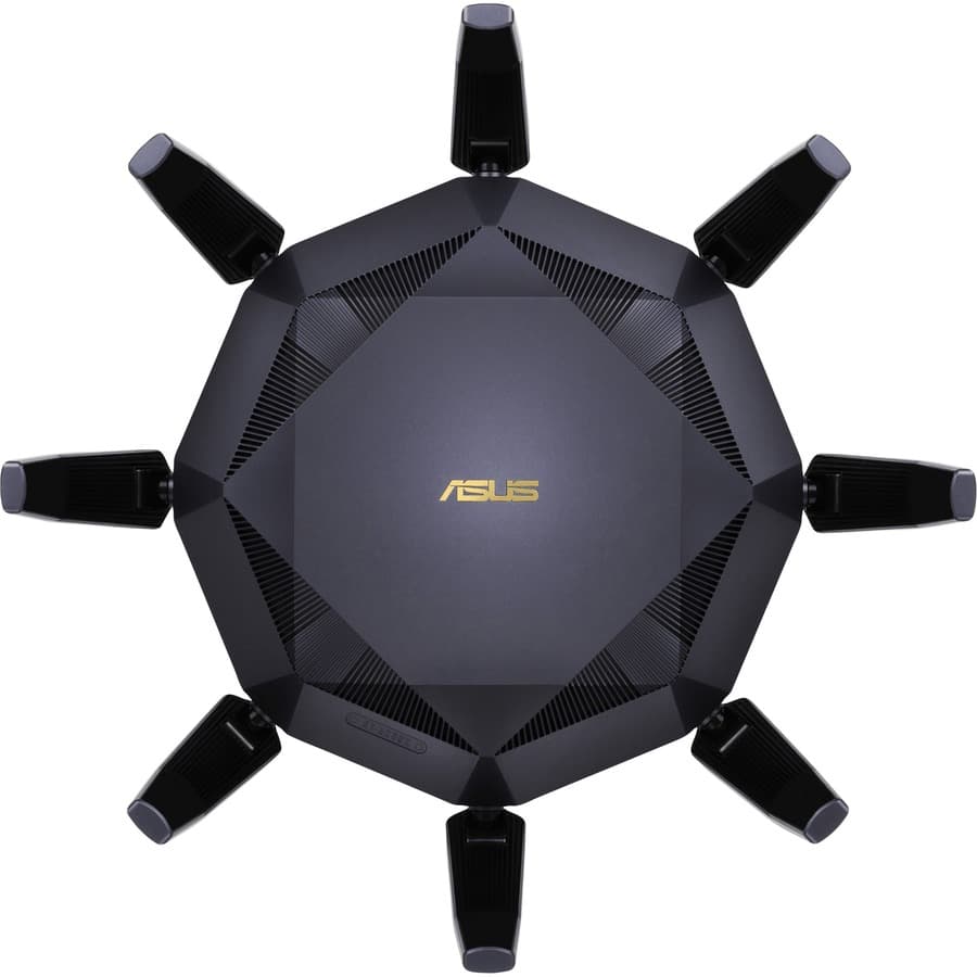 ASUS RT-AX89X AX6000 dual band WiFi 6 router with dual 10G ports and 8 LAN ports