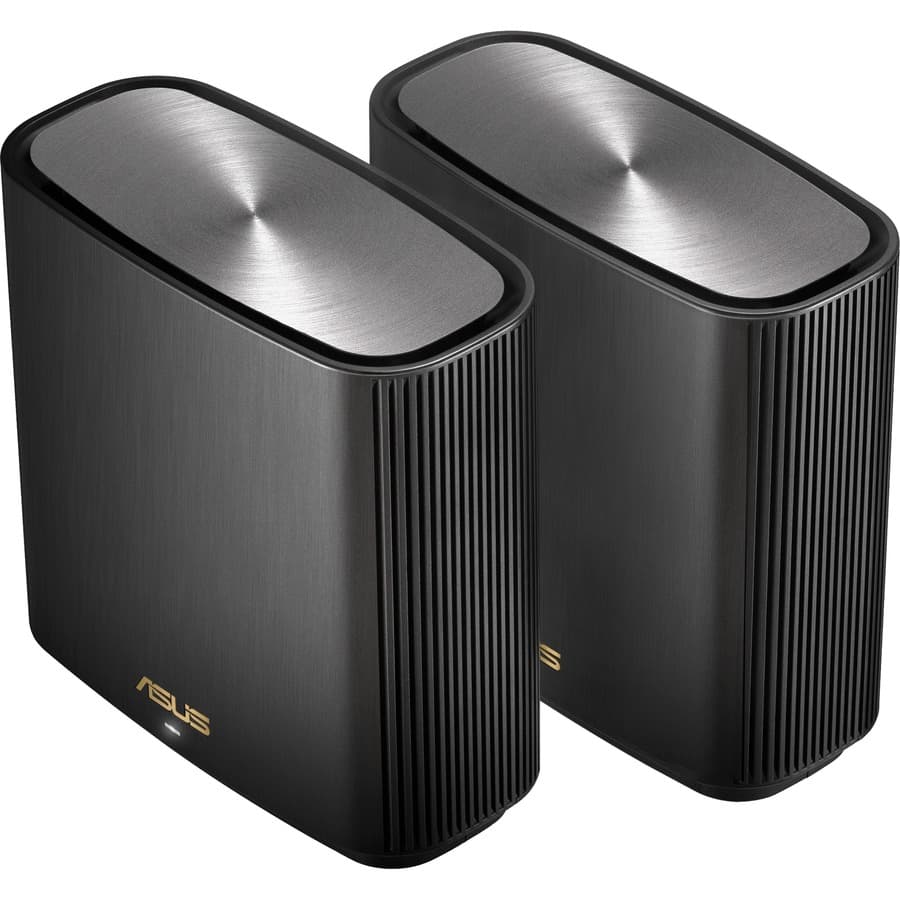 ASUS ZenWiFi XT9 2-pack charcoal mesh Wi-Fi 6 system for whole-home coverage