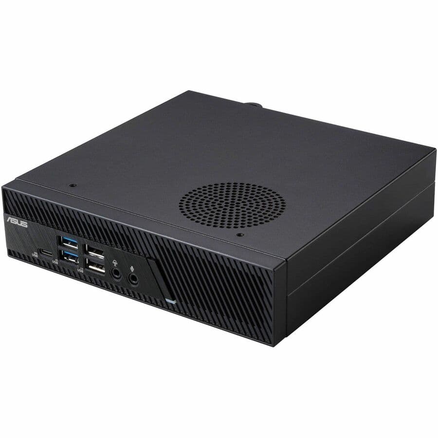 ASUS PB63 mini PC with Intel Core i7-13700, 16 GB DDR5, 512 GB SSD, WiFi 6E, hardware TPM, and VESA mount support