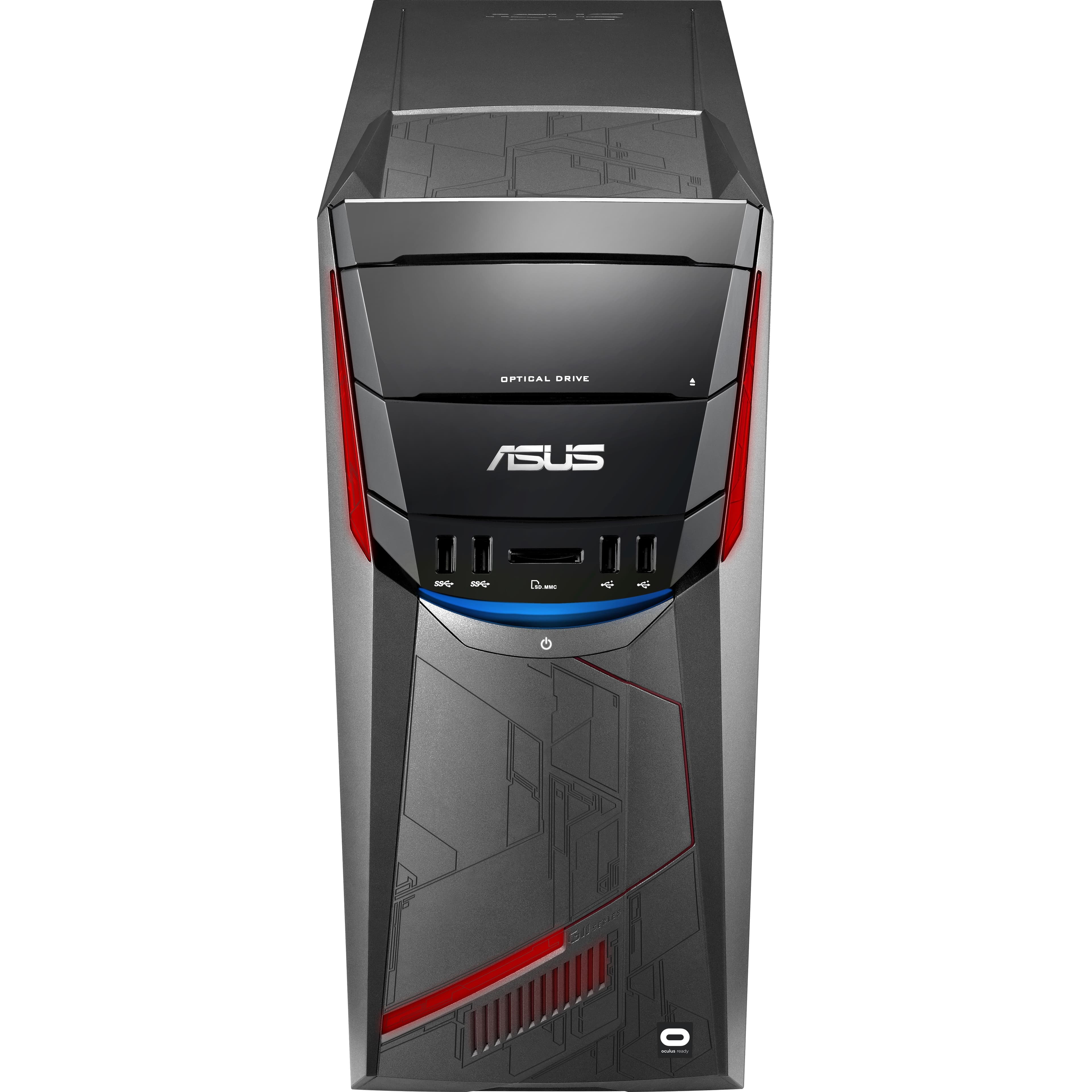 ASUS G11CD-US009T tower desktop with Intel Core i5-6400, GeForce GTX 960, and Windows 10 Pro