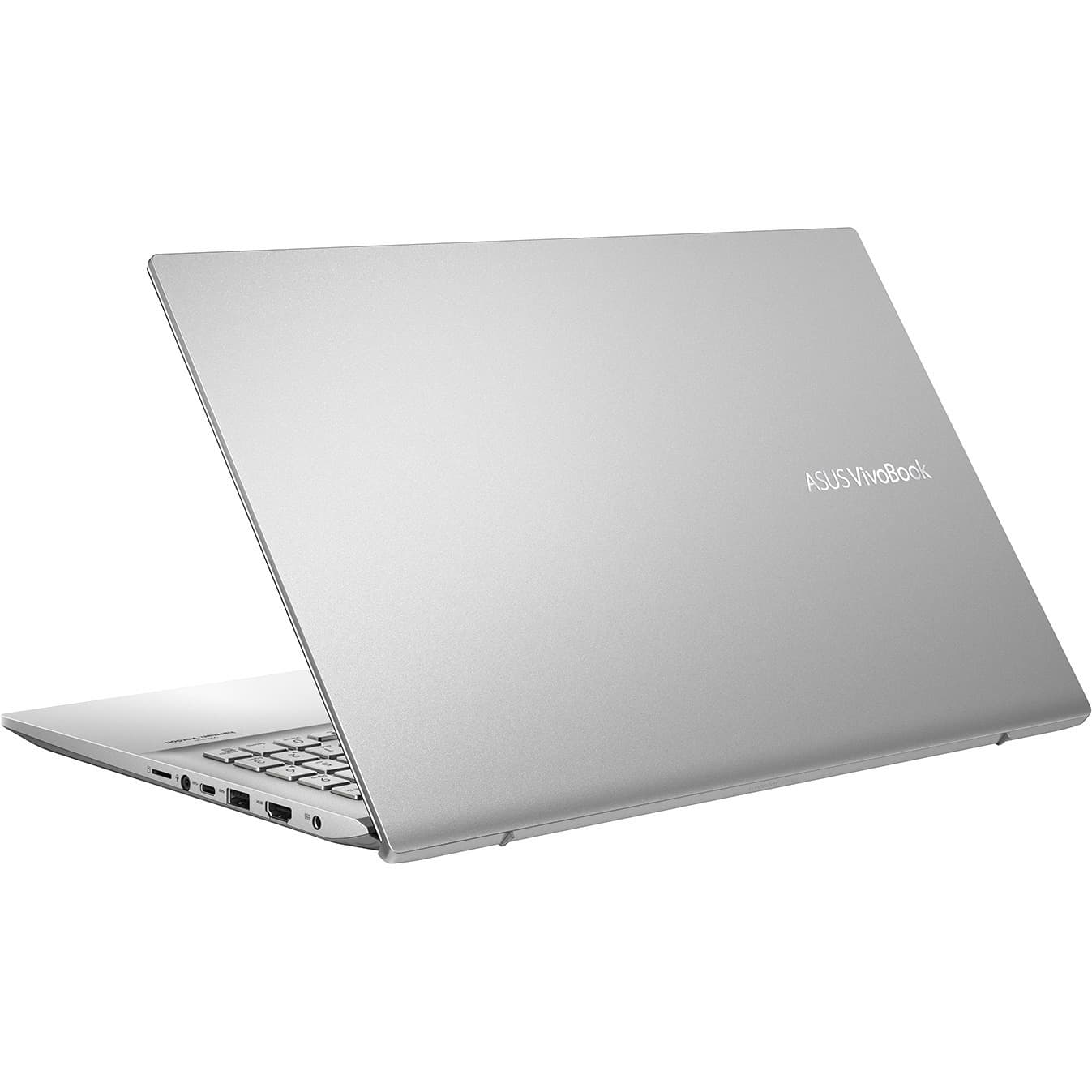ASUS S532FA-DH55 laptop in transparent silver with 15.6-inch Full HD anti-glare display and narrow border
