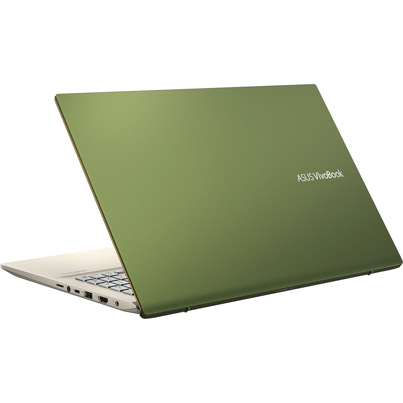 ASUS S532FA-DH55-GN laptop in green with 15.6-inch Full HD anti-glare display and narrow border