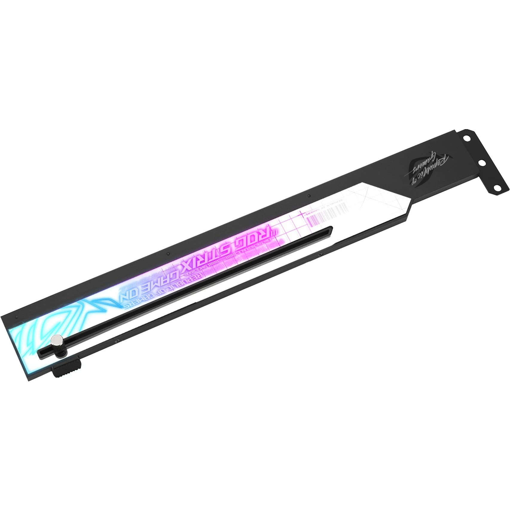 ASUS - COMPONENTS ROG STRIX GRAPHICS HOLDER EASILY ADJUSTABLE AURA RGB LIGHT view 7