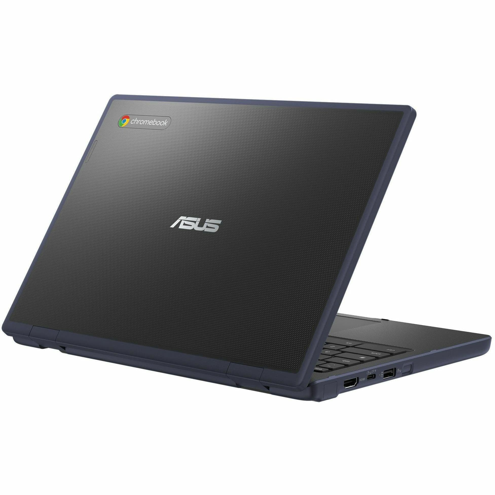 ASUS Chromebook with 12.2-inch WUXGA touch display, Intel N100, 8 GB RAM, and grey finish
