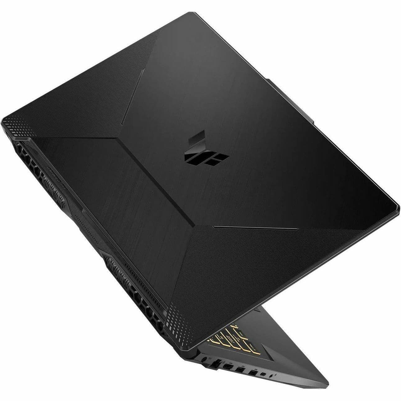 ASUS TUF Gaming 17.3-inch laptop with black chassis, Full HD display, and gaming design