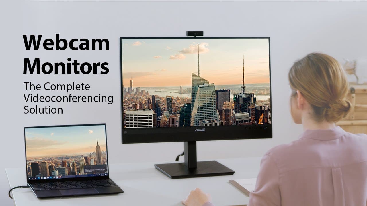 The Complete Videoconferencing Solution- ASUS BE27ACSBK Webcam Monitor