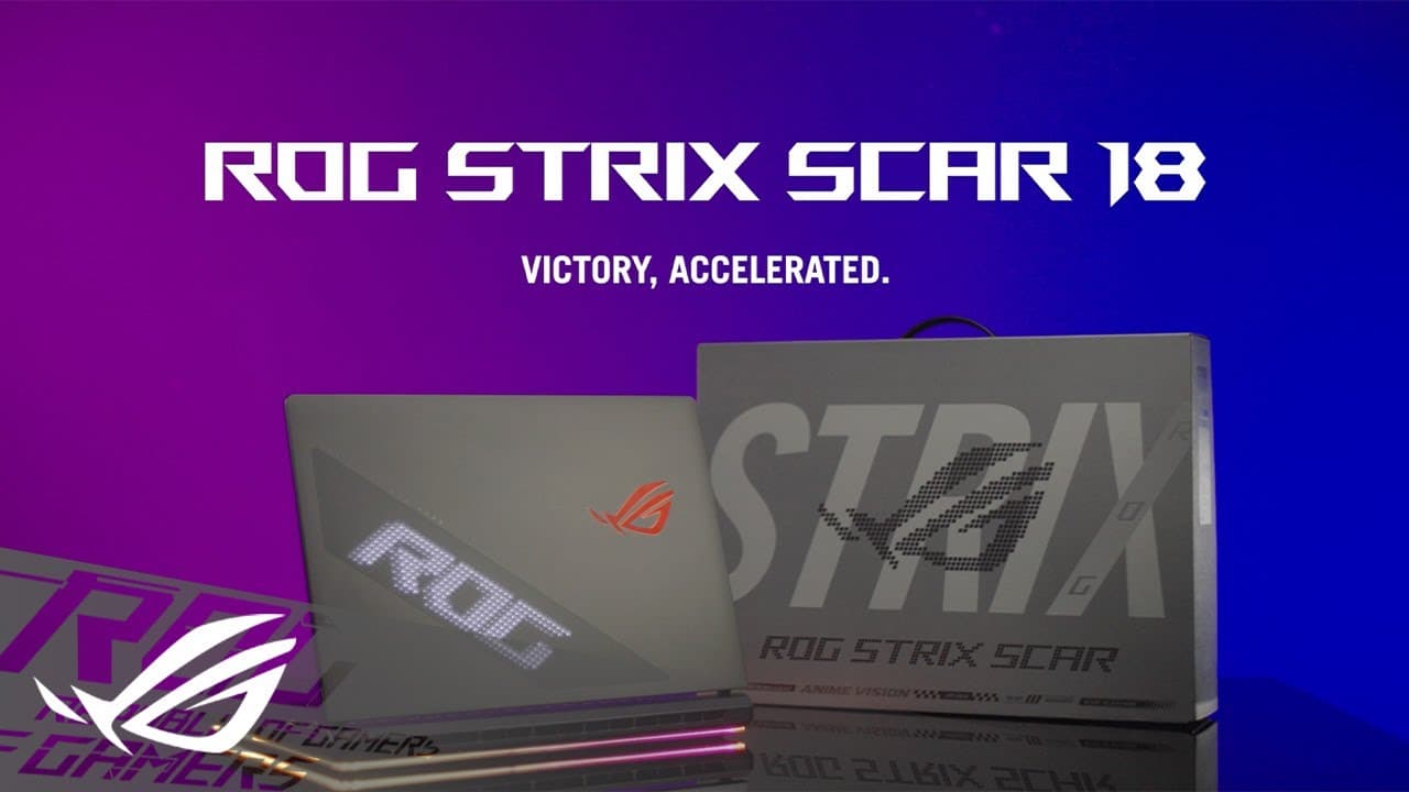 Unbox the brand new Strix SCAR 18. Accelerate your victory with this gaming beast.