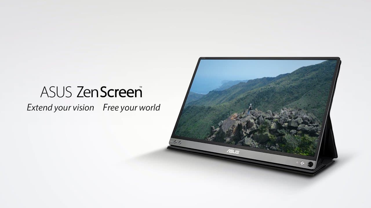 ASUS ZenScreen MB16AC Portable USB Monitor - Extend Your Vision. Free Your World.