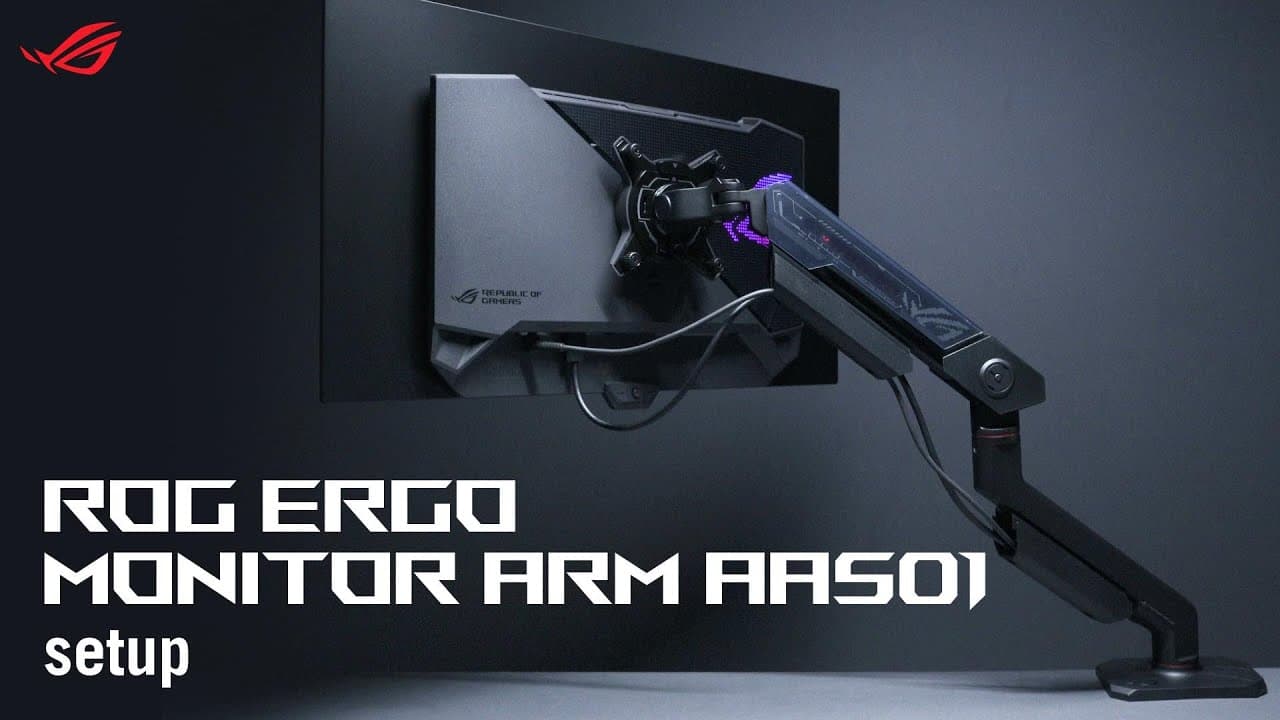 ROG Ergo Monitor Arm AAS01 Setup | ASUS SUPPORT