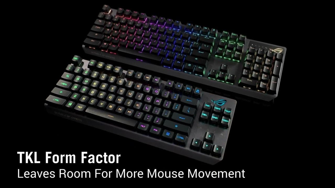 Republic of Gamers Strix Scope RX TKL Wireless Deluxe RGB Mechanical Gaming Keyboard (RX Red Switches)