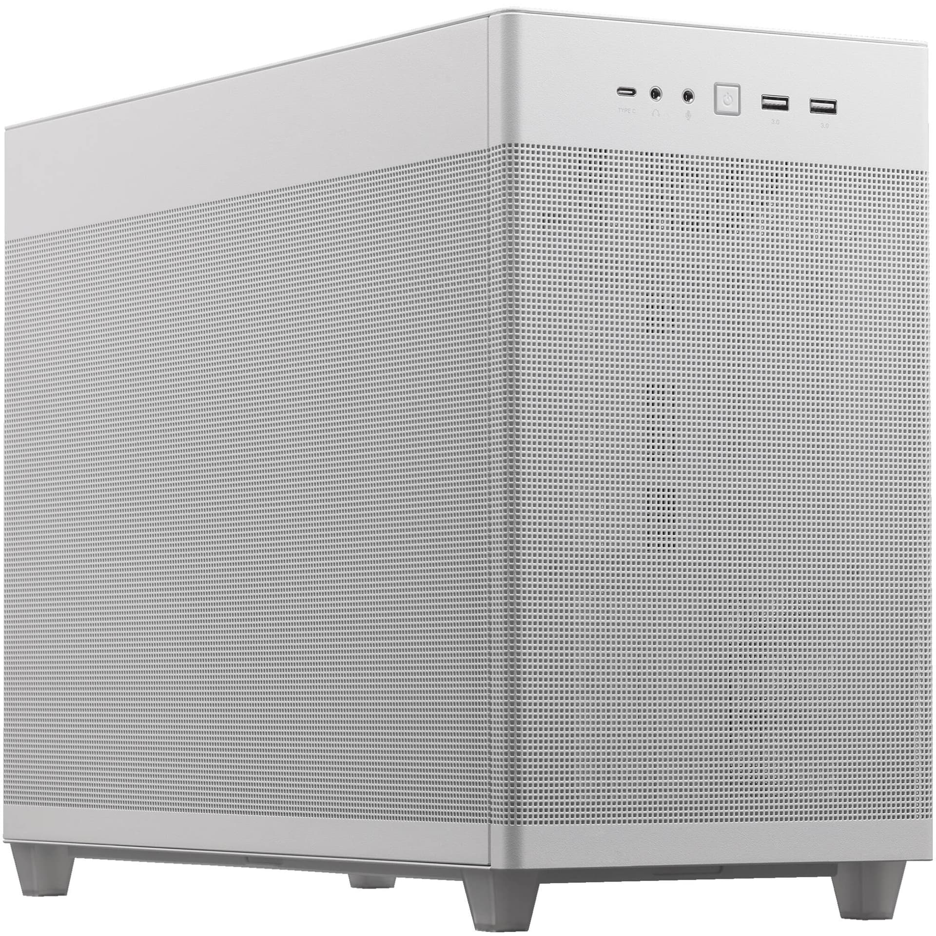 ASUS AP201 white mesh MicroATX mini tower computer case