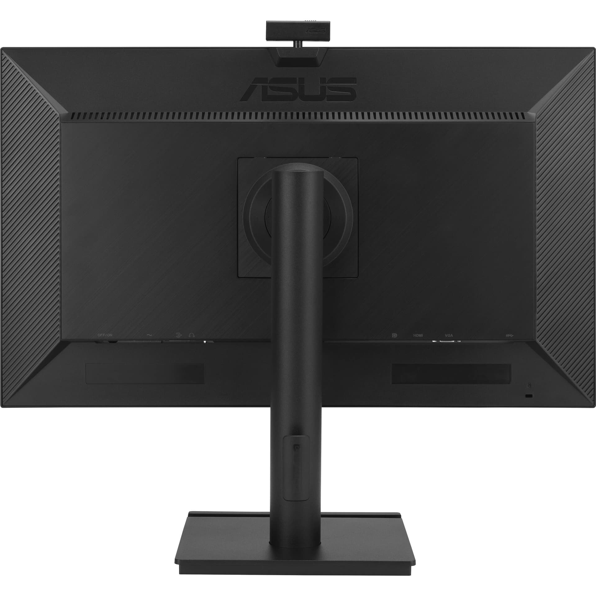 ASUS BE279QFK 27-inch Full HD IPS monitor with built-in webcam, mic array, speakers, and height-adjustable stand