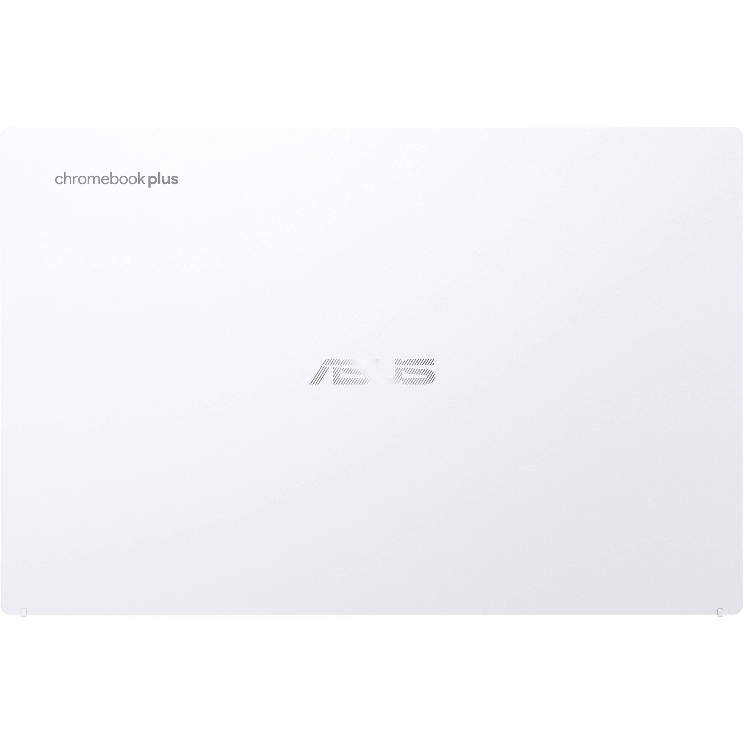 ASUS Chromebook Plus in white with 14-inch Full HD display and Intel Core i3-1215U