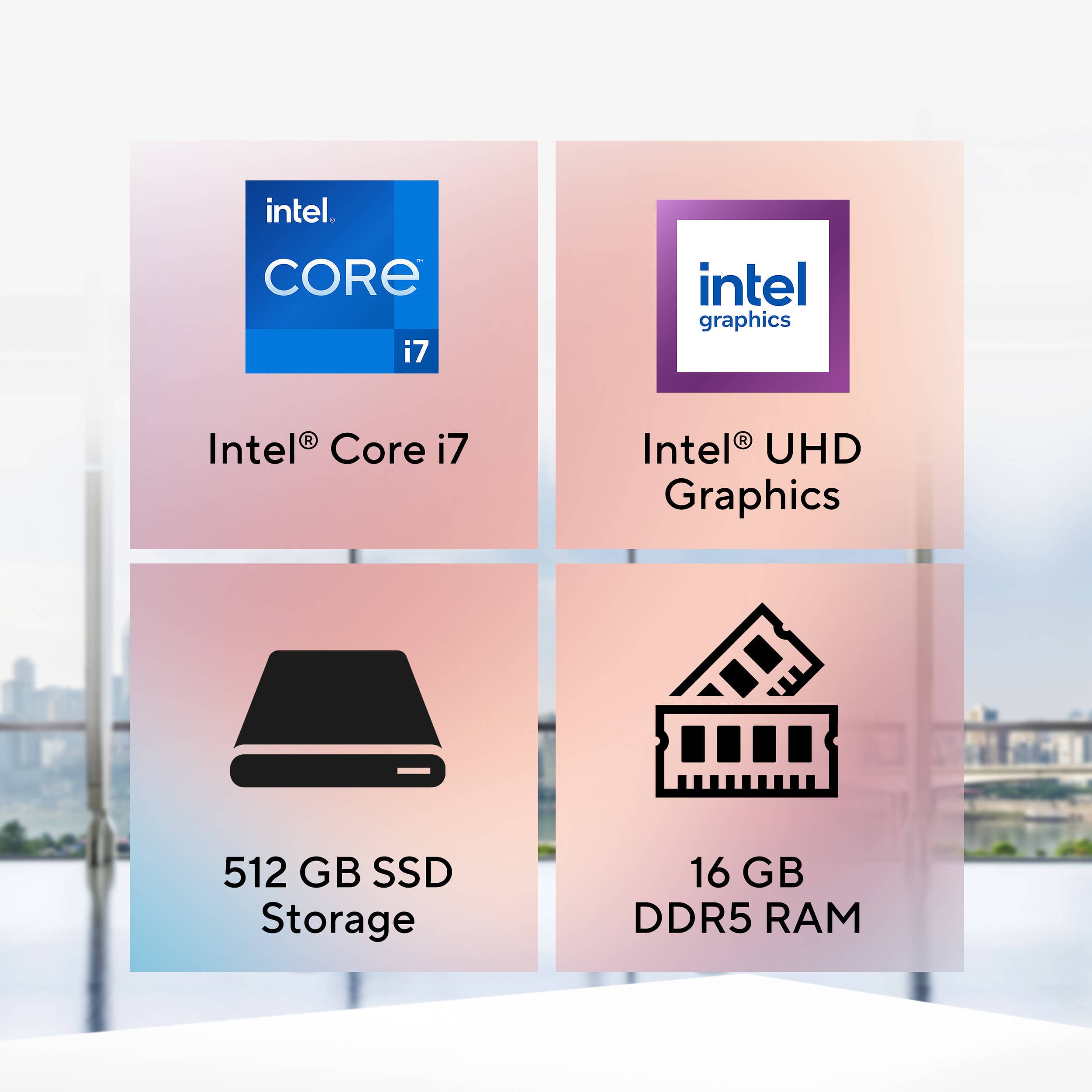 ASUS ExpertCenter black business desktop with Intel Core i7-14700, 16 GB RAM, and 512 GB SSD