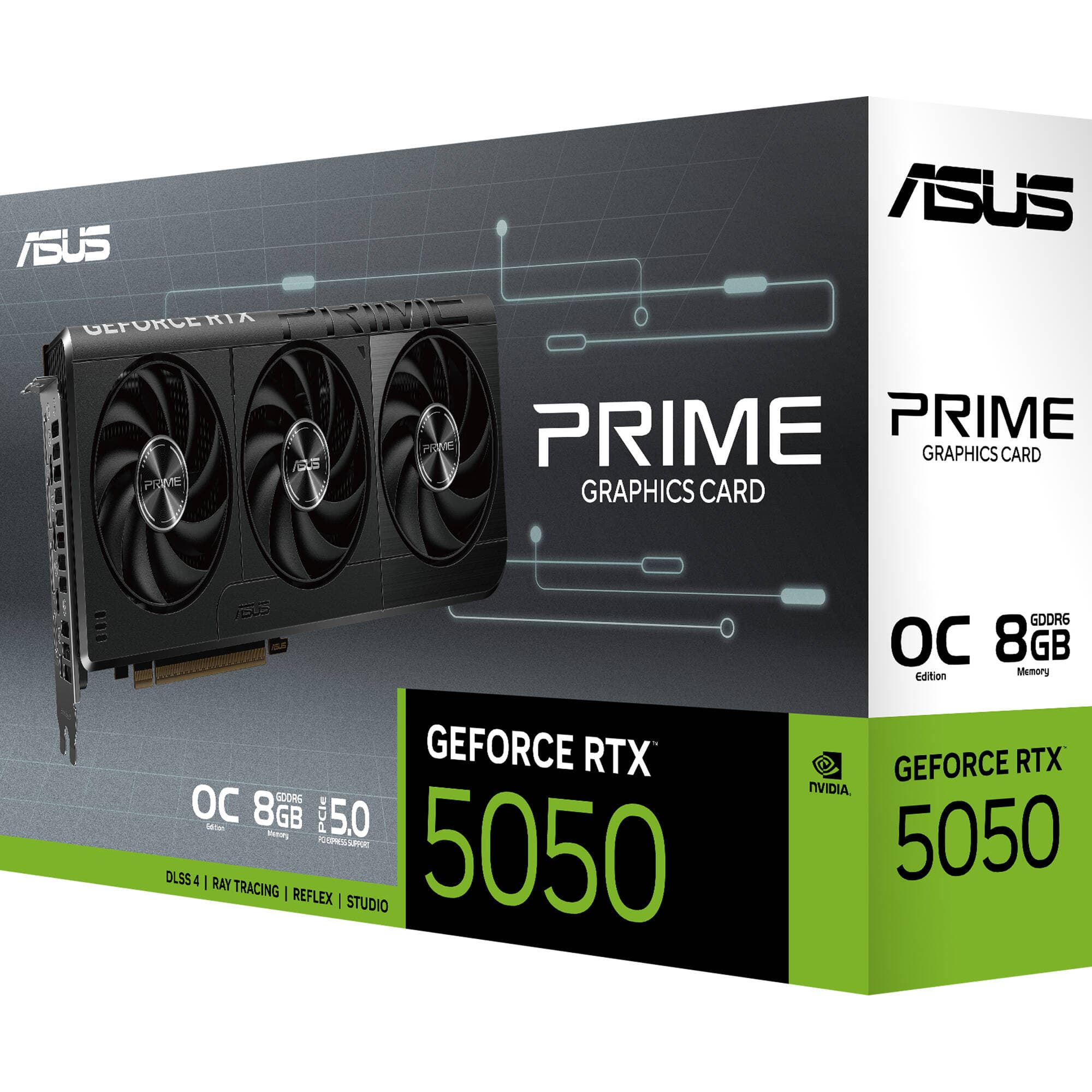 ASUS Dual GeForce RTX 5050 8G 8 GB dual-fan compact 2-slot graphics card