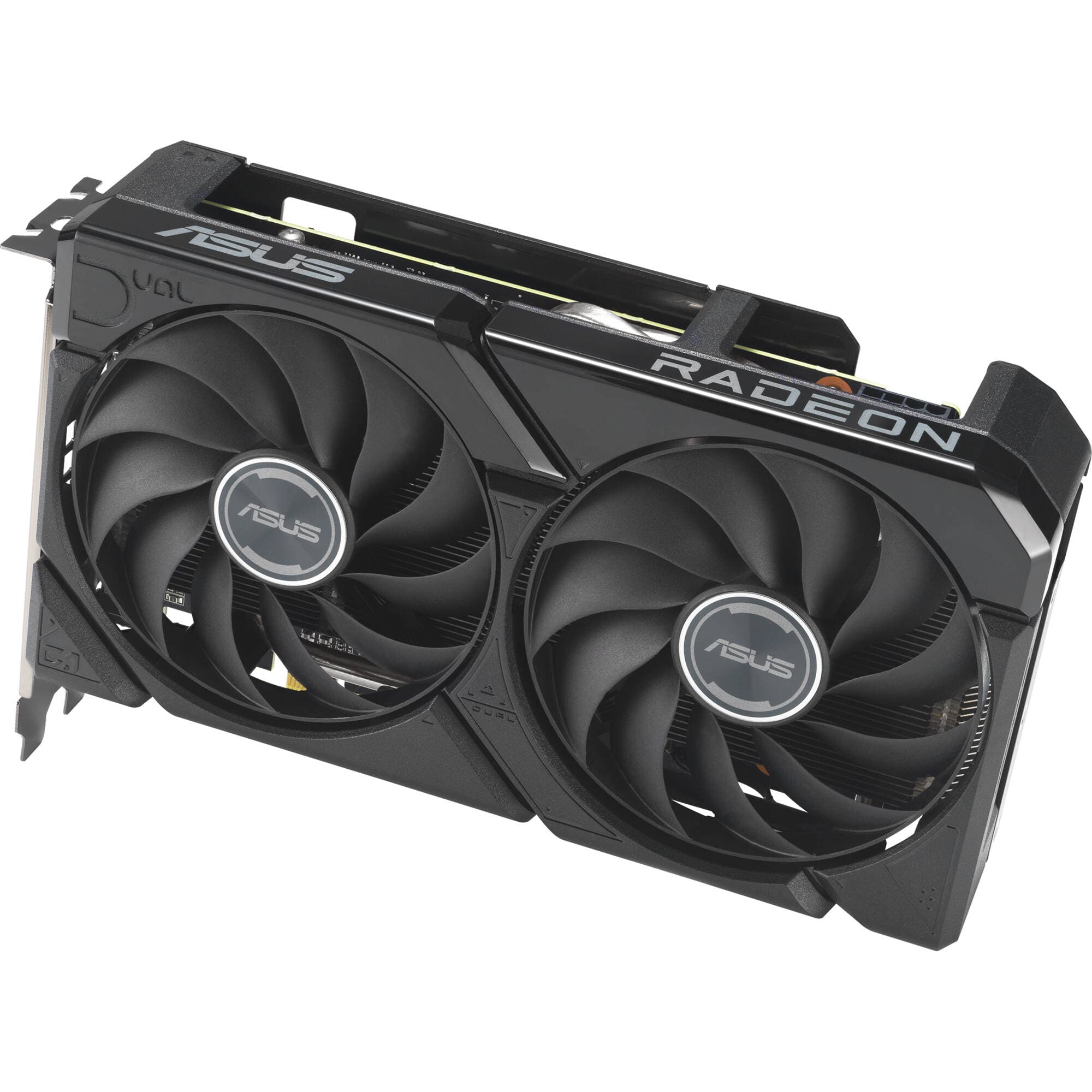 ASUS Dual Radeon RX 9060 XT 8GB GDDR6 graphics card with dual fans and 2.5-slot cooler