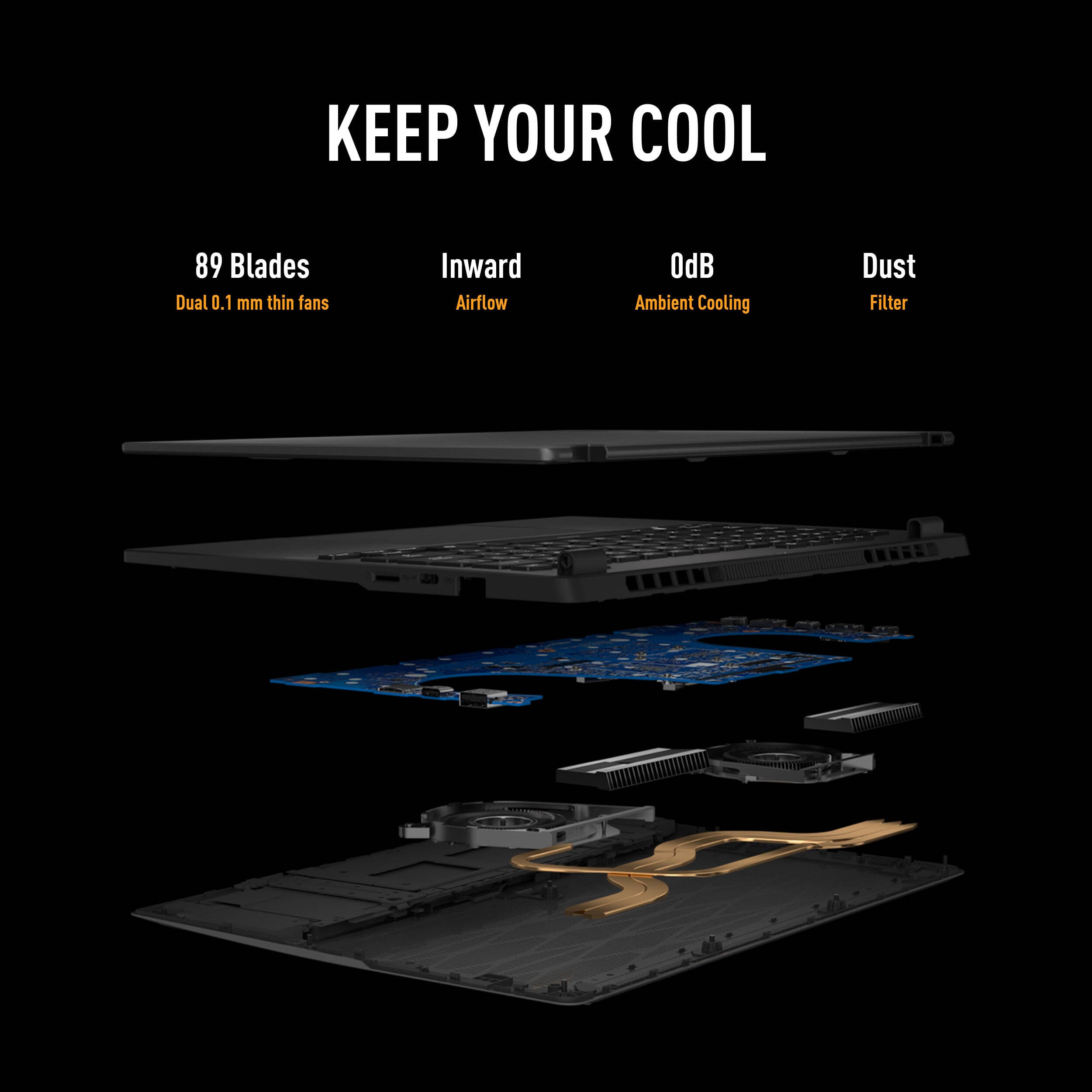 ASUS TUF Gaming 14-inch laptop in gray with WQXGA display and RTX graphics