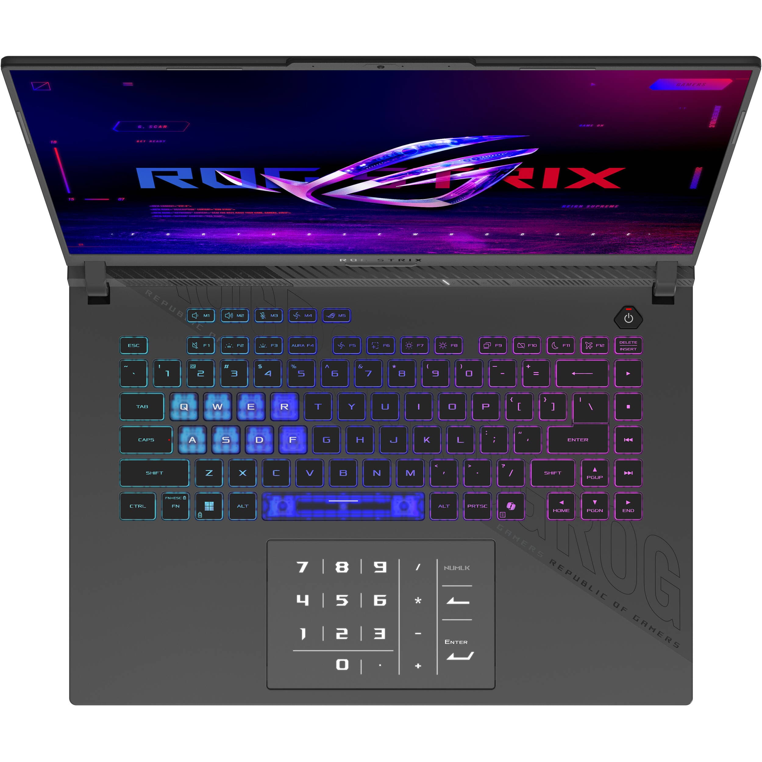ASUS ROG Strix G614FP-DS96 gaming laptop in gray with 16-inch WQXGA display, Ryzen 9, and RTX 5070
