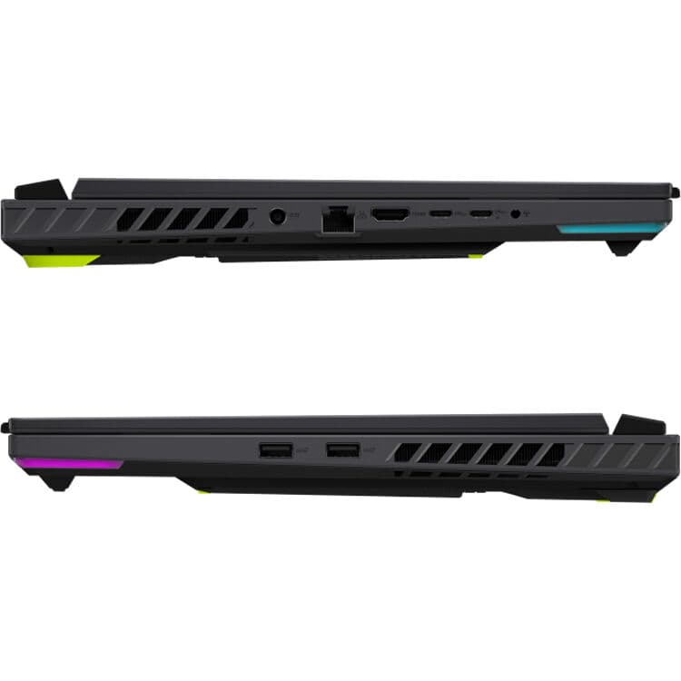 ASUS ROG Strix 16-inch gaming laptop with Ryzen 9 9955HXD, RTX 5070 Ti, and gray chassis