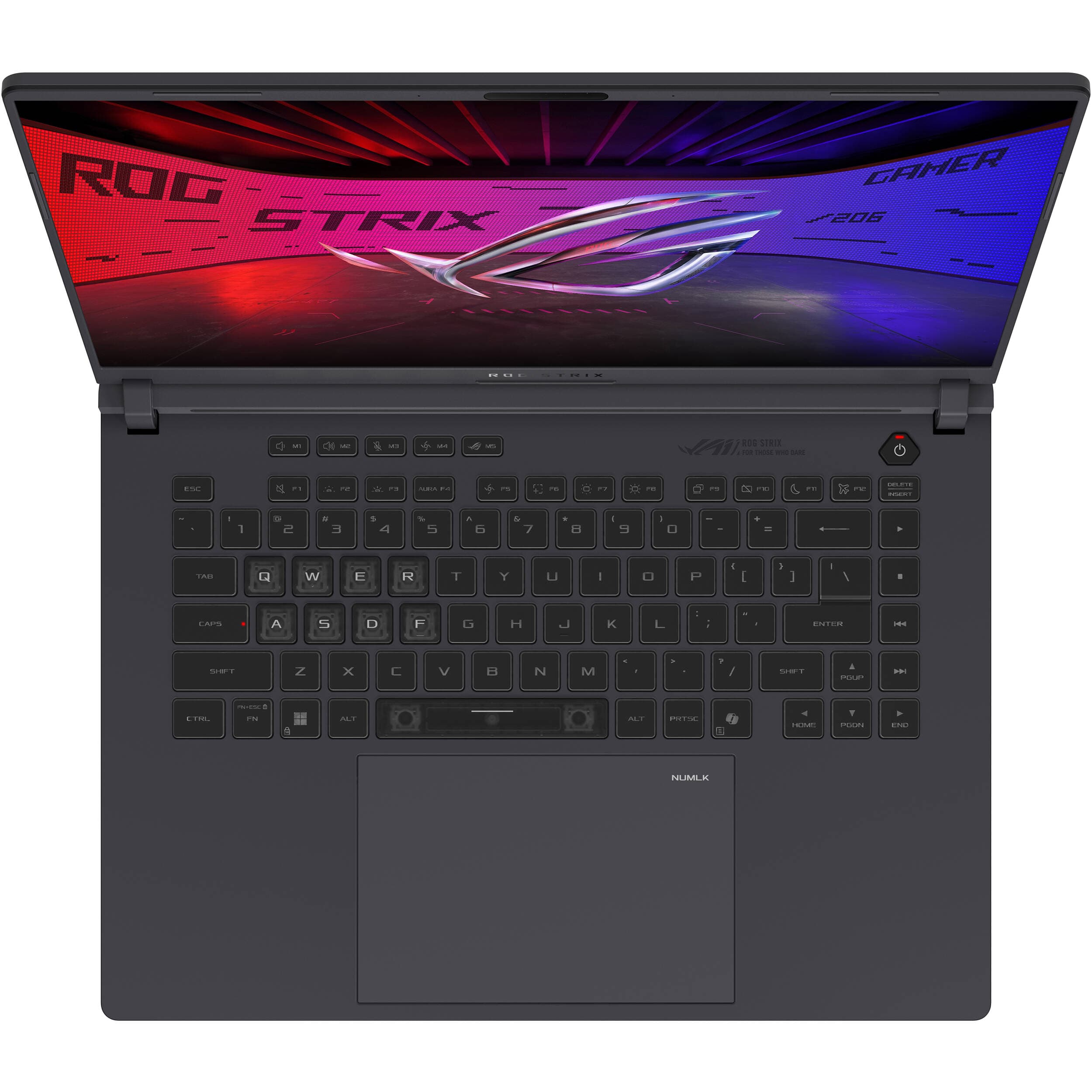 ASUS ROG Strix 16-inch gray gaming laptop with Intel Core i9, RTX 5060, 16 GB RAM, and 1 TB SSD