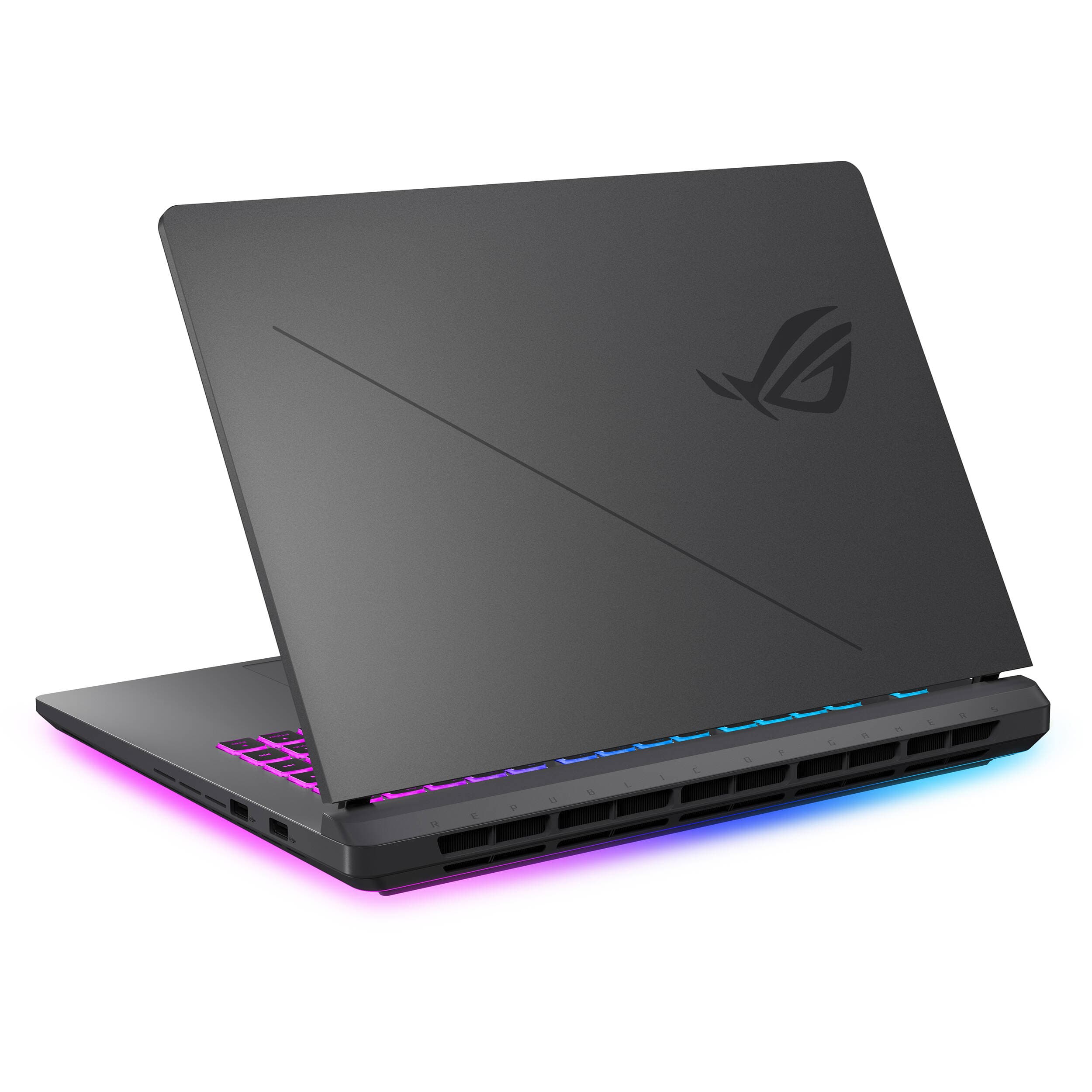 ASUS ROG Strix 16-inch gray gaming laptop with Intel Core i9, RTX 5060, 16 GB RAM, and 1 TB SSD