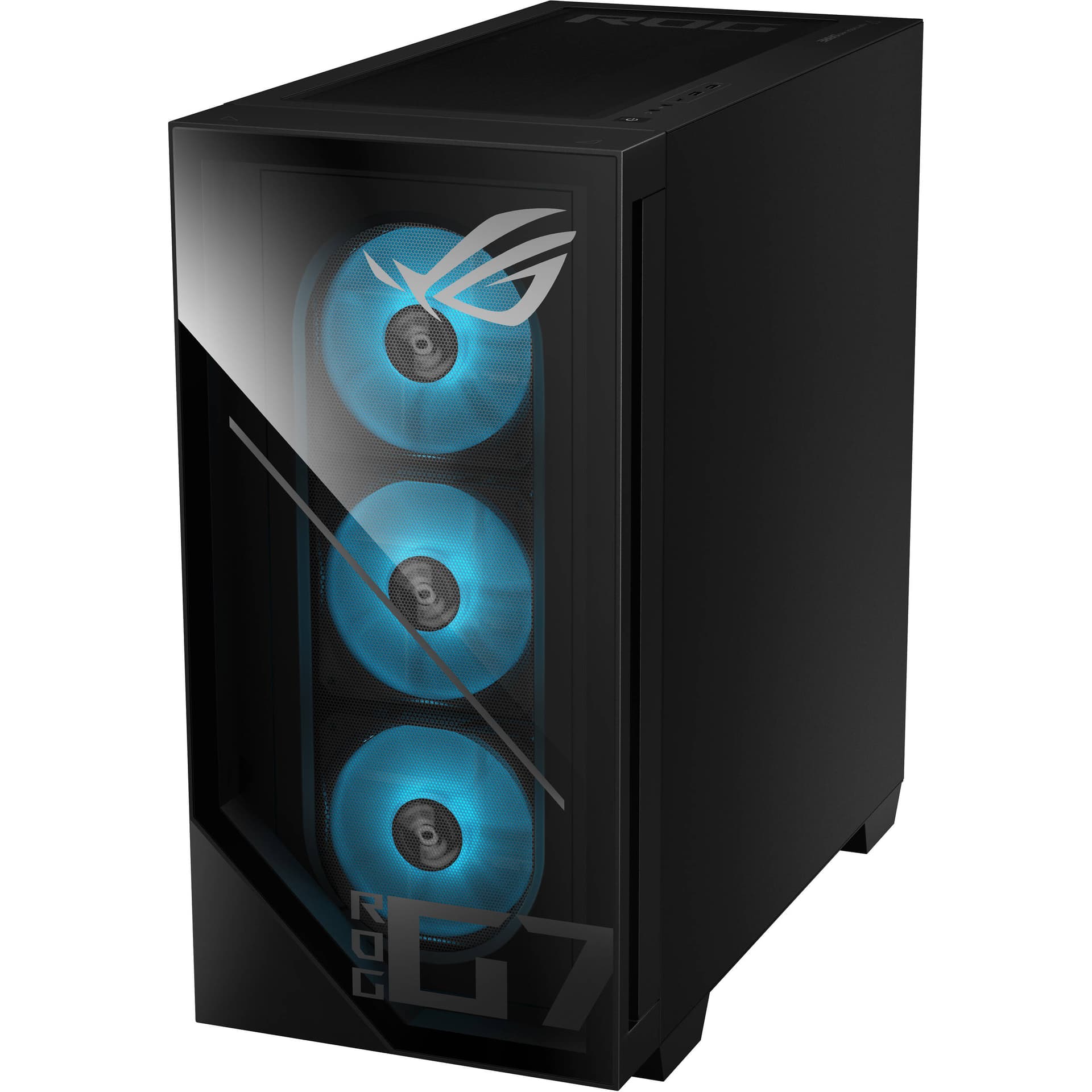 ASUS G Series black desktop tower with Core Ultra 7 265F, RTX 5070, 16 GB RAM, and 1 TB SSD