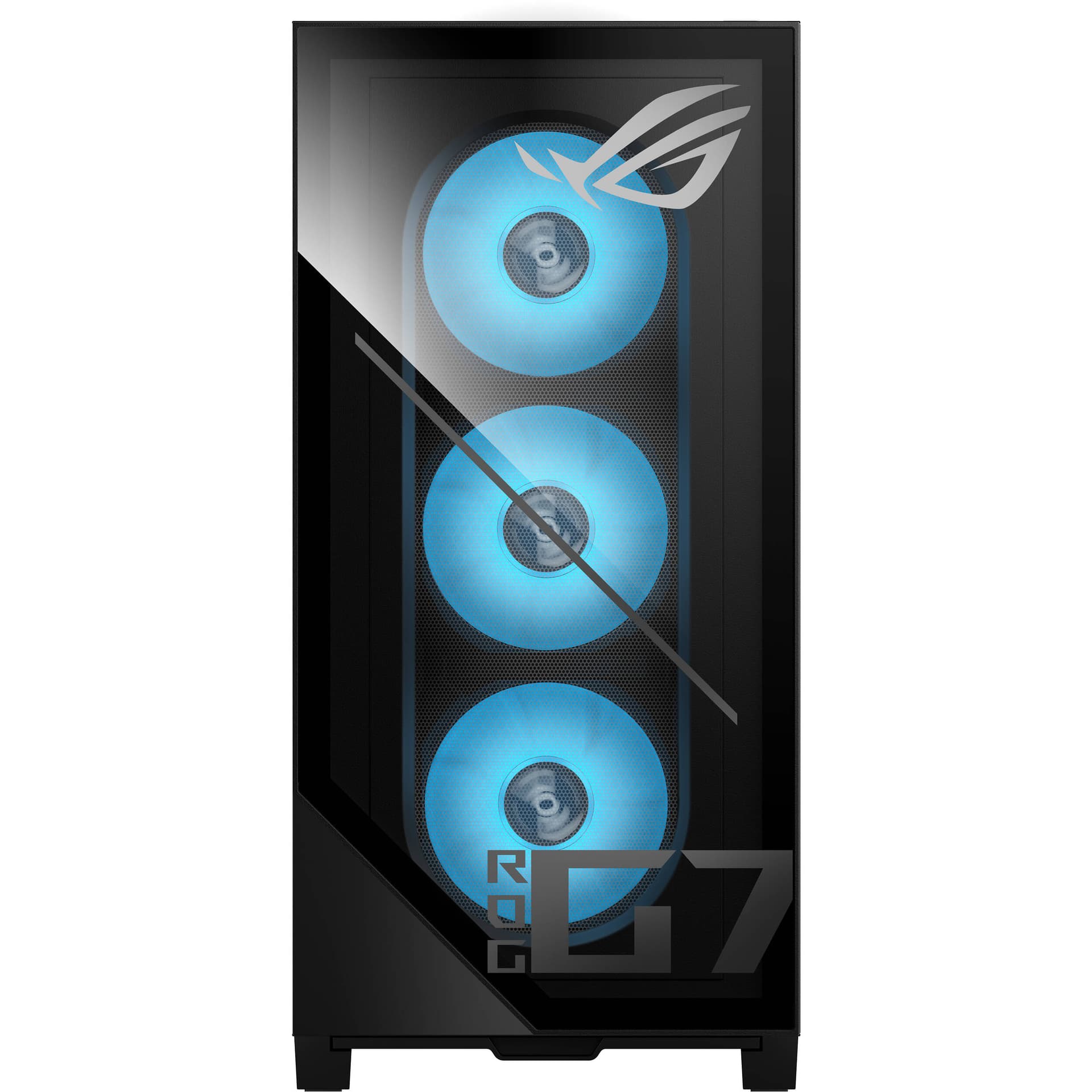 ASUS G Series black desktop tower with Core Ultra 7 265F, RTX 5070, 16 GB RAM, and 1 TB SSD