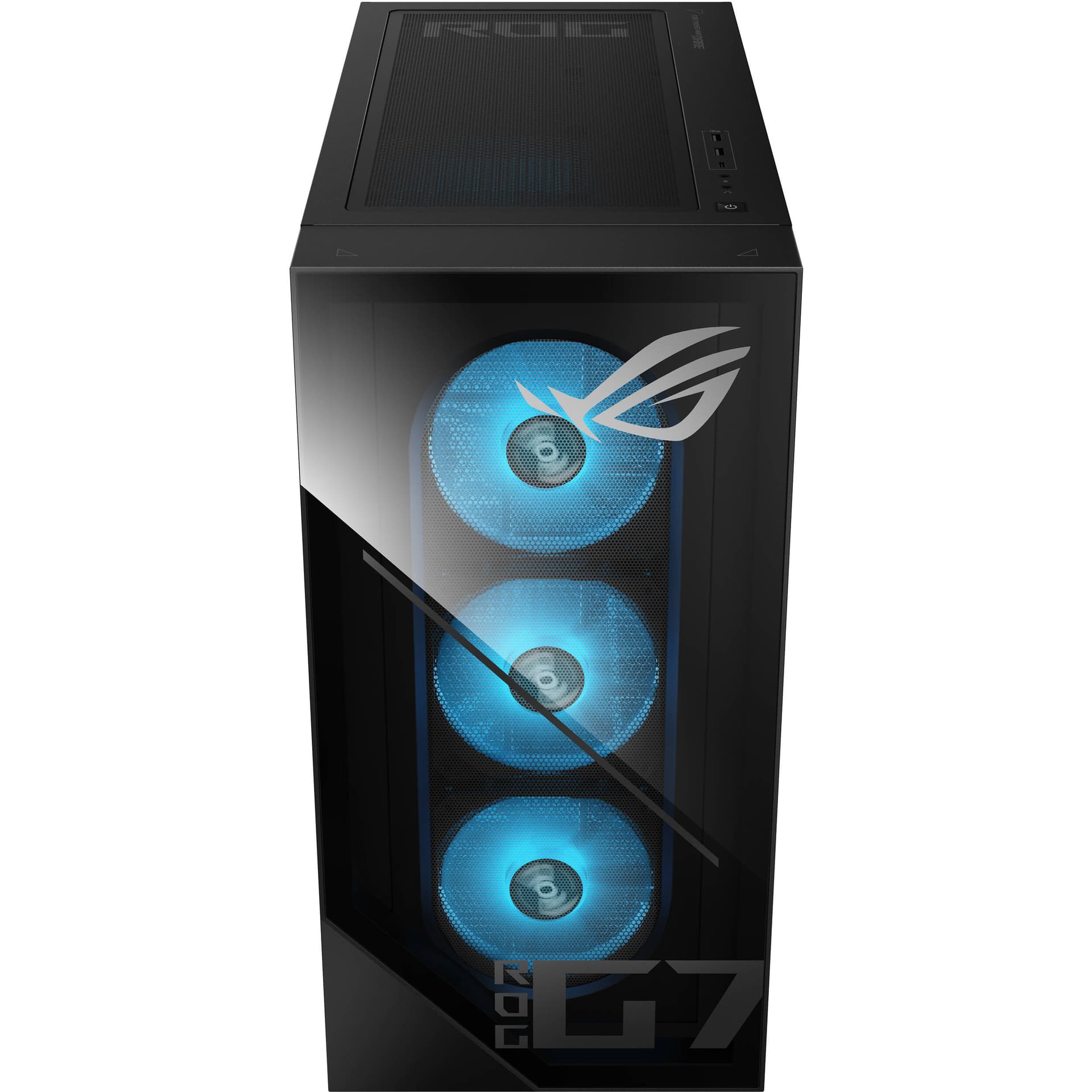 ASUS G Series black desktop tower with Core Ultra 7 265F, RTX 5070, 16 GB RAM, and 1 TB SSD