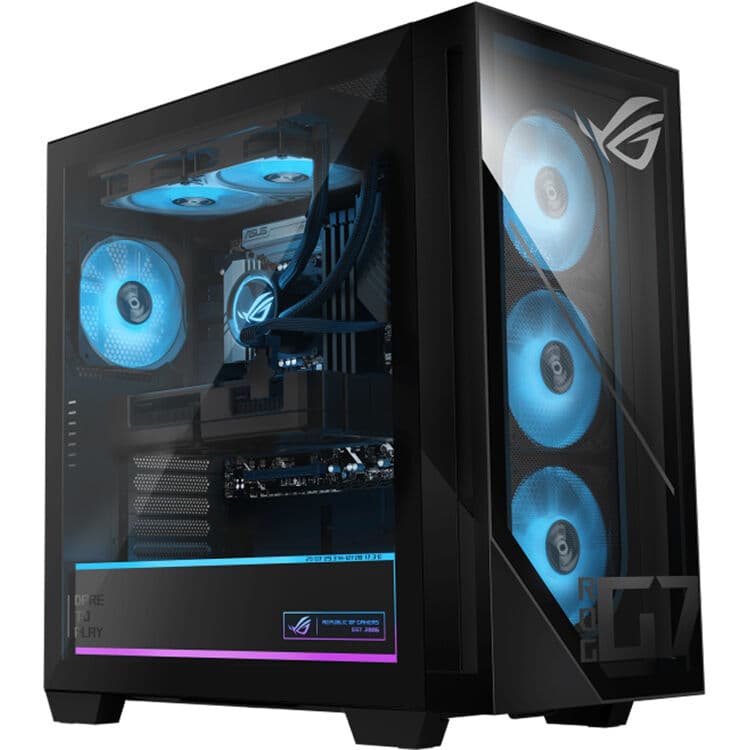 ASUS G Series desktop with Core Ultra 9 285K, RTX 5080, 32 GB memory, and dual 1 TB SSDs