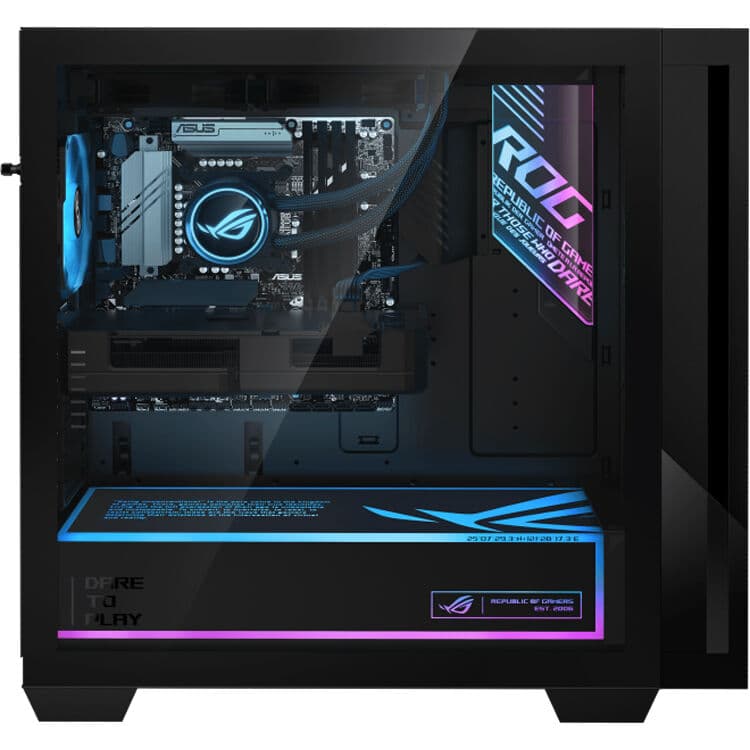 ASUS G Series desktop with Core Ultra 9 285K, RTX 5080, 32 GB memory, and dual 1 TB SSDs