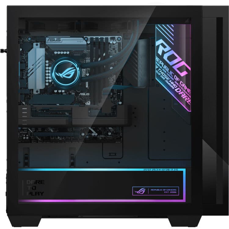 ASUS G Series desktop with Core Ultra 9 285K, RTX 5080, 32 GB memory, and dual 1 TB SSDs