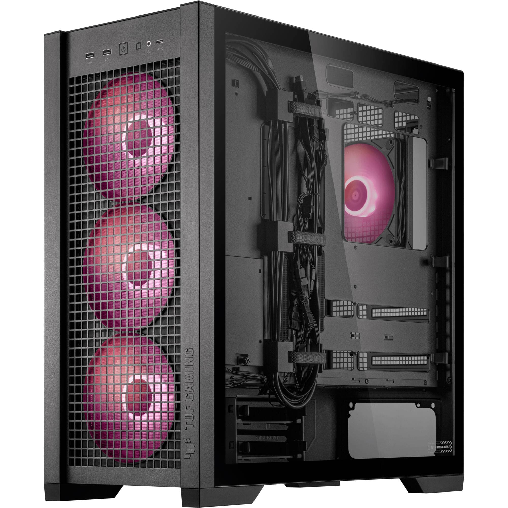 ASUS GT302 black PC case with ARGB fan support