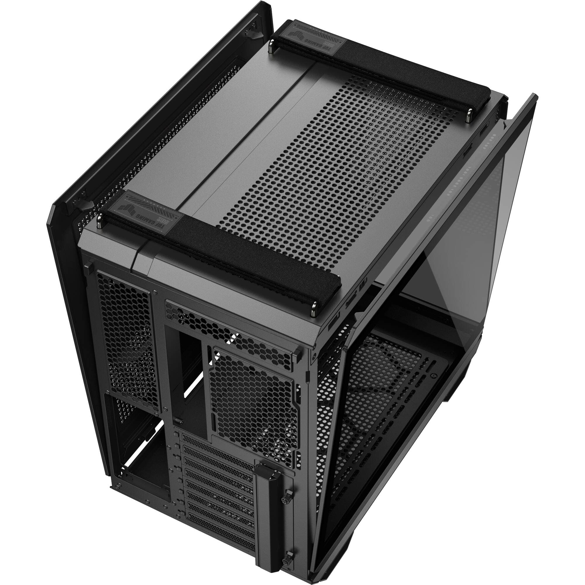 ASUS GT502 FV/BLK/TG// black mid-tower PC case with tempered glass panel