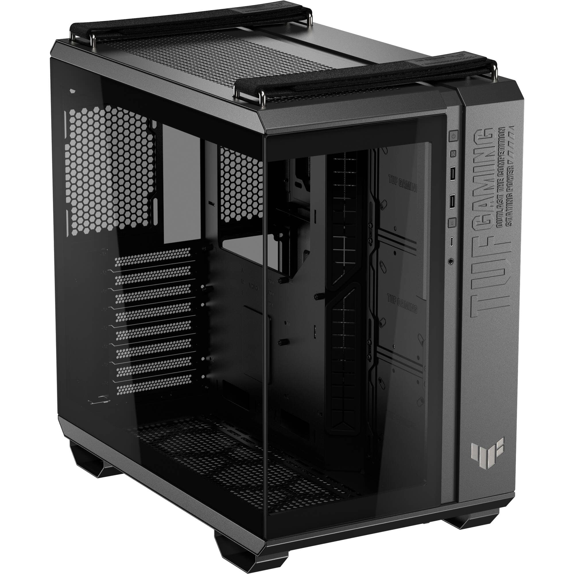 ASUS GT502 FV/BLK/TG// black mid-tower PC case with tempered glass panel