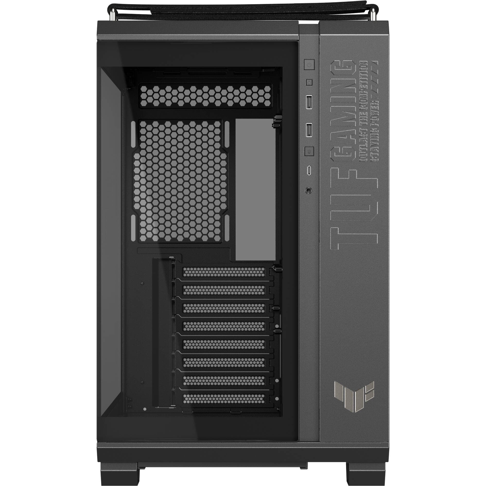 ASUS GT502 FV/BLK/TG// black mid-tower PC case with tempered glass panel