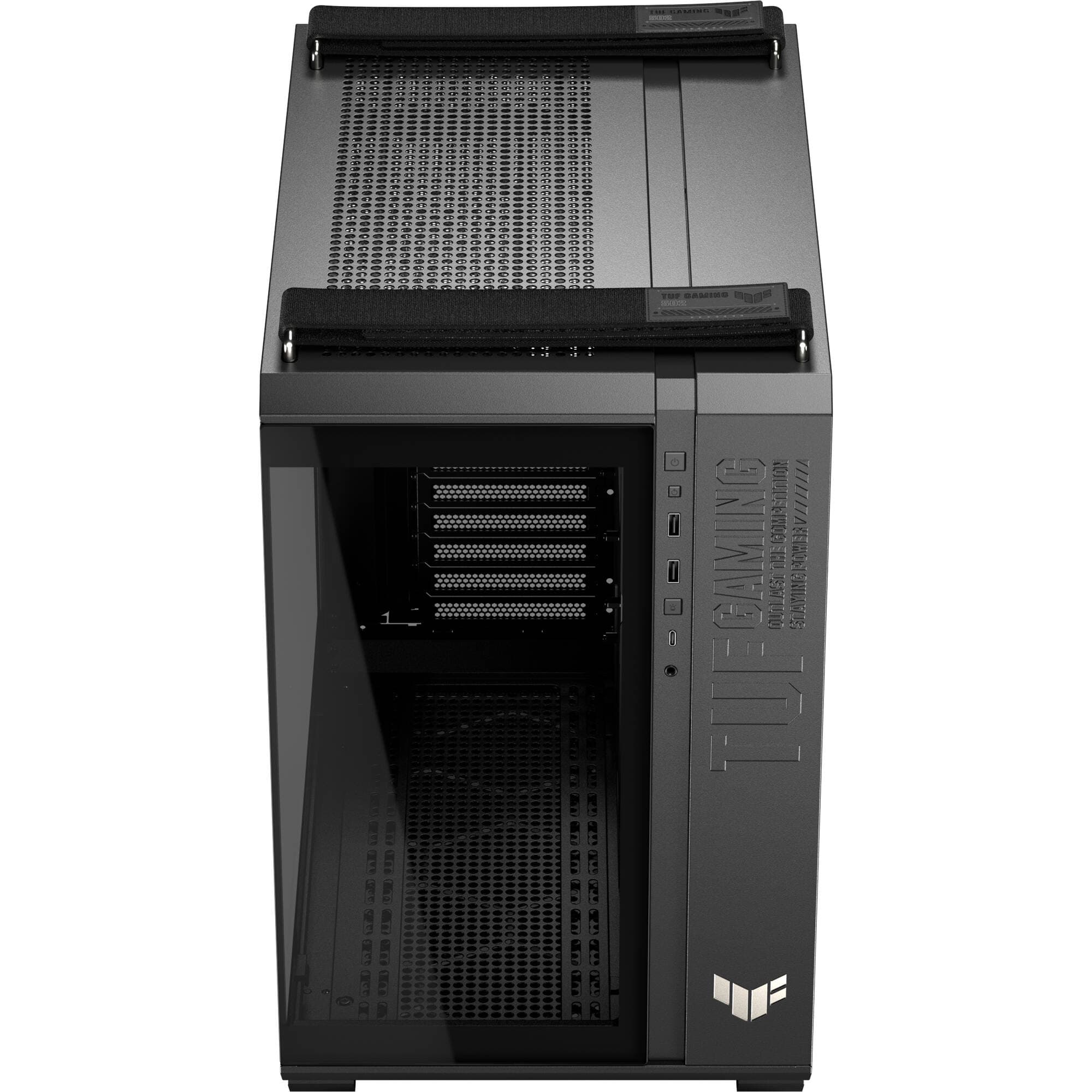 ASUS GT502 FV/BLK/TG// black mid-tower PC case with tempered glass panel