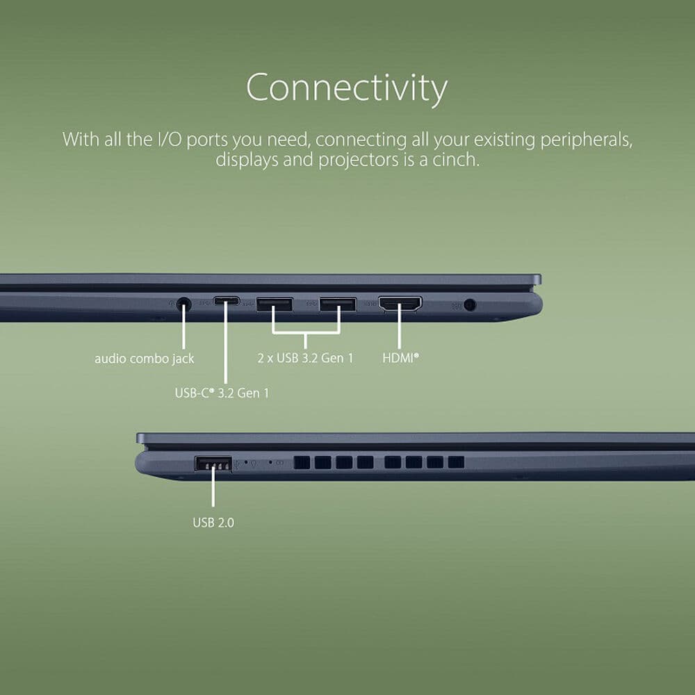 ASUS 15.6-inch laptop with Ryzen 7 processor, 8 GB RAM, and 1 TB SSD storage